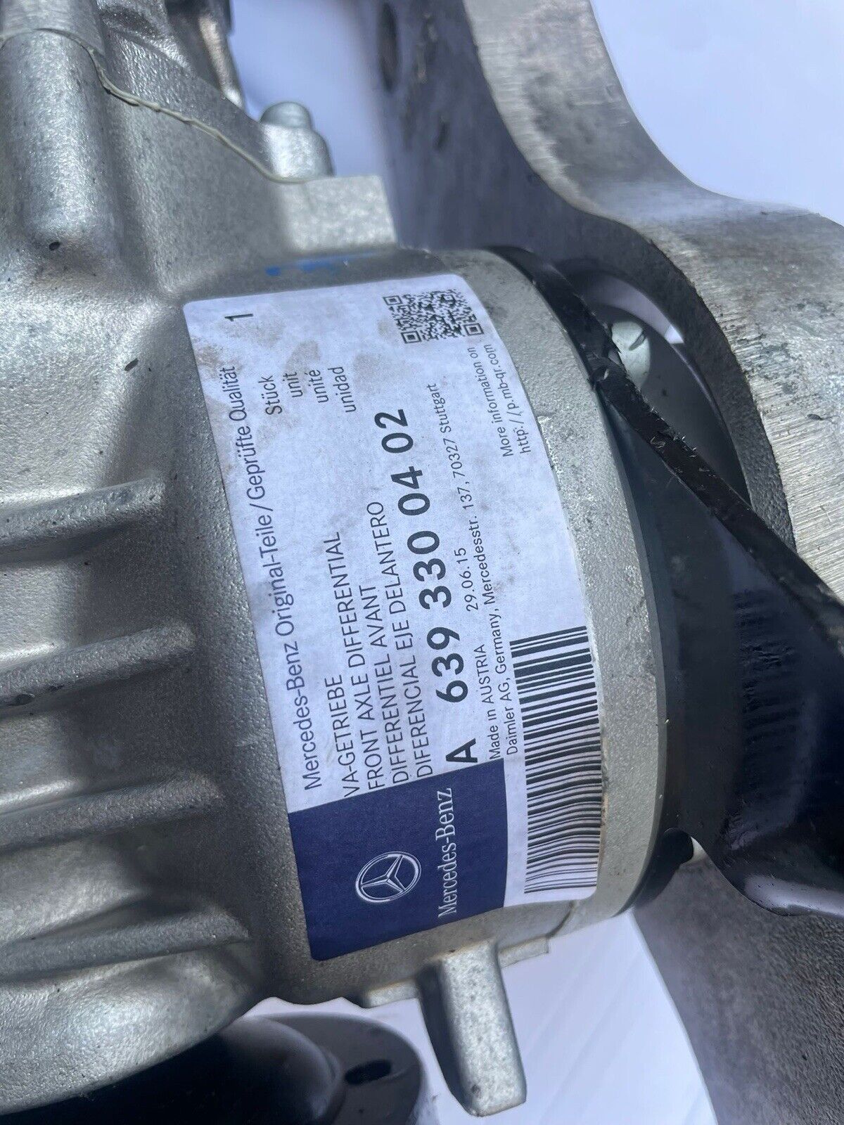 VORDERCHSGETRIEBE DIFFERENTIAL VORNE MERCEDES VITO VIANO W639 DIFFERENTIAL